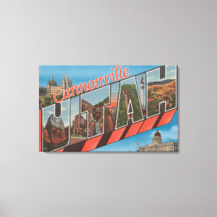 Cannonville, Utah - große Buchstabe-Szenen Leinwanddruck
