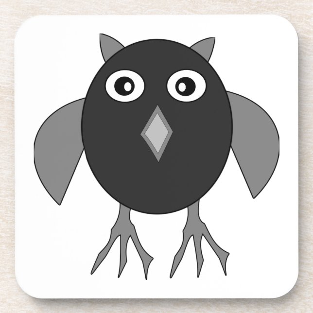 Canny Halloween Owl Untersetzer (Vorderseite)