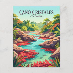 Caño Cristales Kolumbien Postkarte
