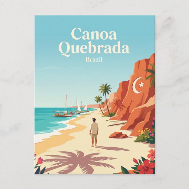 Canoa Quebrada Brasilien Postkarte (Vorderseite)