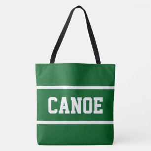 CANOE Athletic Weiße Textstreifen auf Camp Grün