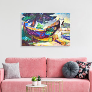 Canoe aus dem Indischen Krieg   Emily Carr   Leinwanddruck