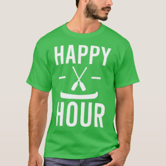 Canoe Happy Hour Canoeing Lover Geschenk Idee 4 T-Shirt