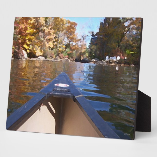 Canoe Ride Plaque Fotoplatte (Seite)