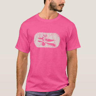 Canoe Ruderpaddeln Vintag Kanufahren Minimalisti T-Shirt