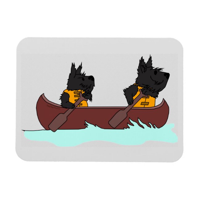 Canoe Scot & friend Magnet (Horizontal)