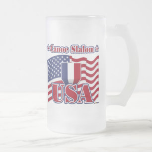 Canoe Slalom USA Mattglas Bierglas