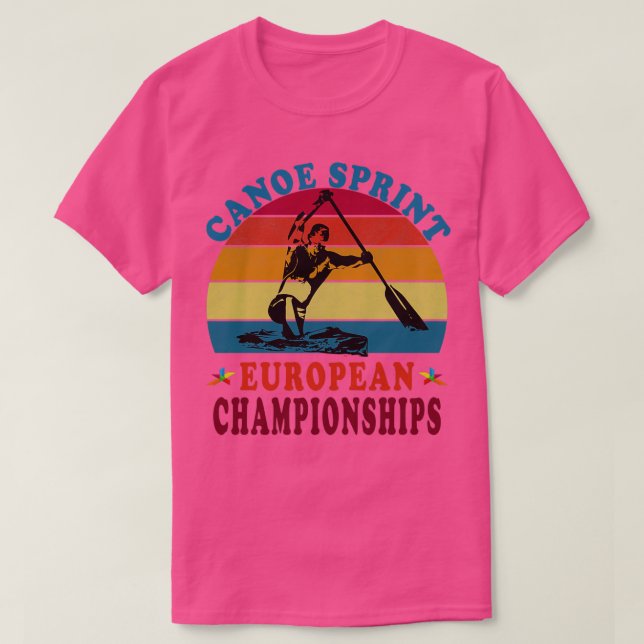 Canoe Sprint Europameisterschaften T-Shirt (Design vorne)