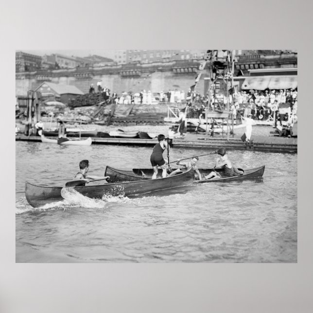 Canoe Tilting Poster (Vorne)