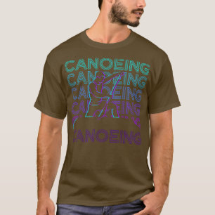 Canoeing Canoeist Canoe Retro Geschenk T-Shirt