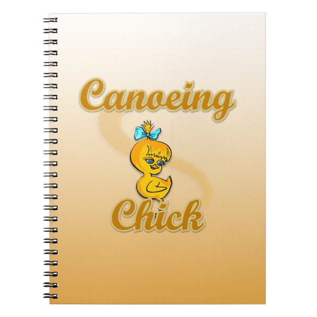 Canoeing Chick Notizblock (Vorderseite)