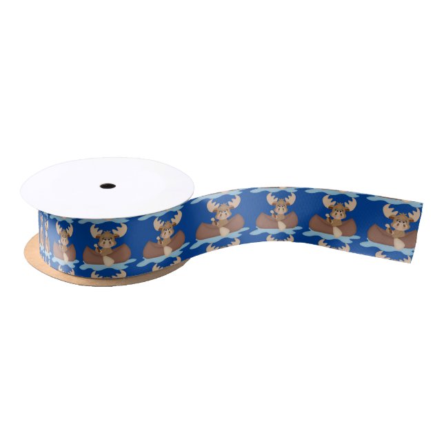 Canoeing Elche Geschenk Spaß Band Satinband (Spule)