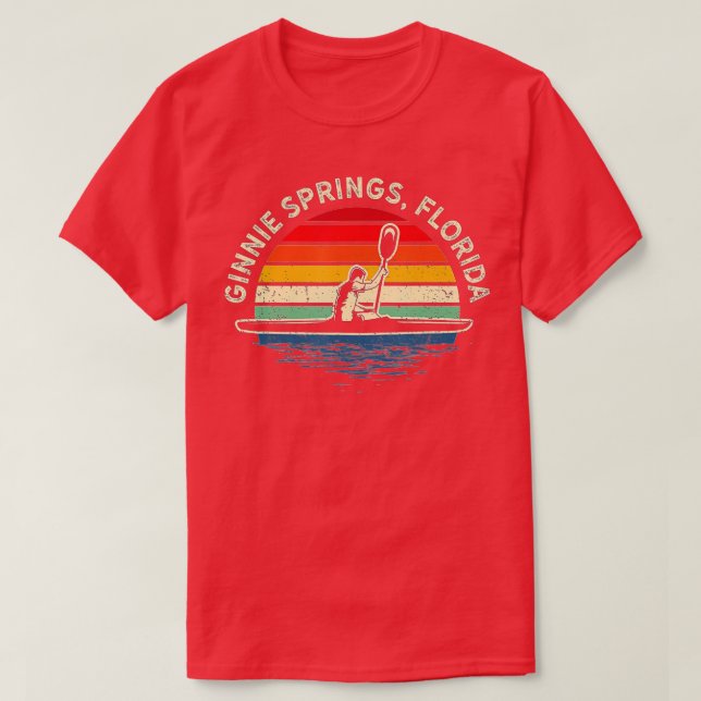 Canoeing Ginnie Springs Florida River Canoe Lover T-Shirt (Design vorne)