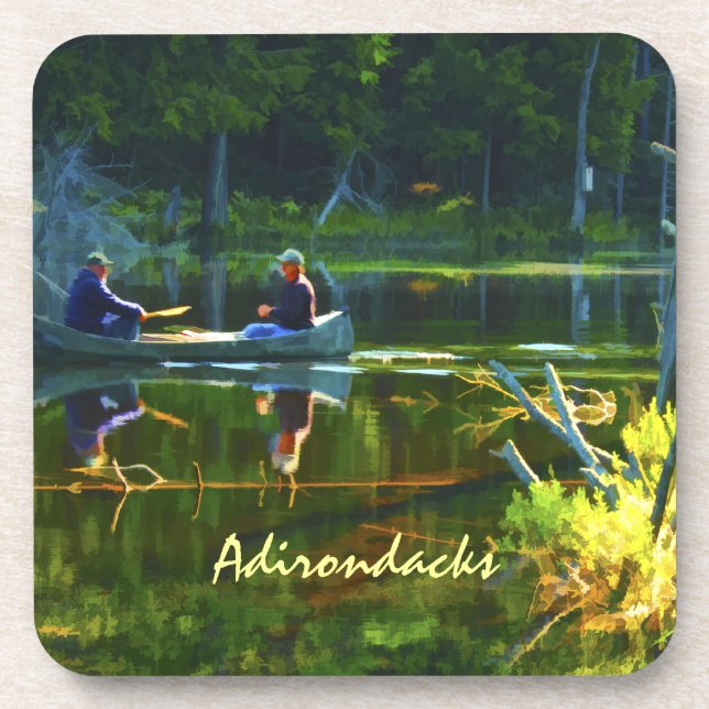 Canoeing im Adirondacks Untersetzer (Vorderseite)