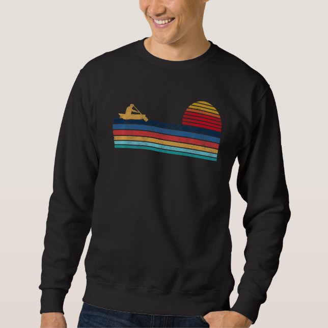 Canoeing Retro Vintag Sweatshirt (Vorderseite)