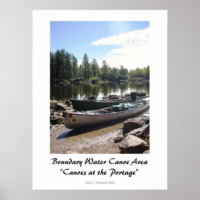 Canoes at the Portage-BWCA Poster (Vorne)