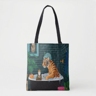 Canole Tiger im Bad