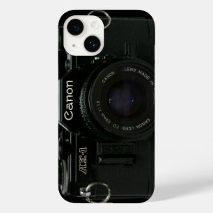 Canon AE-1 Schwarze Vintage Kamera Case-Mate iPhone 14 Hülle