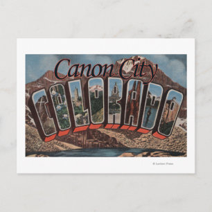 Canon City, Colorado - Große Buchstabenszenen Postkarte