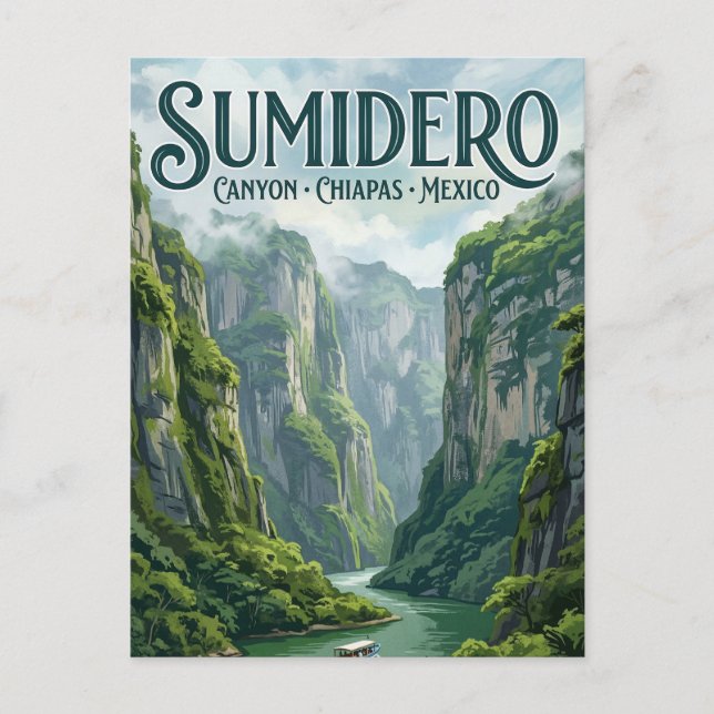 Cañón del Sumidero Postkarte (Vorderseite)