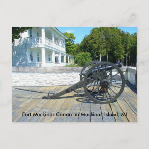 Canon in Fort Mackinac Postkarte
