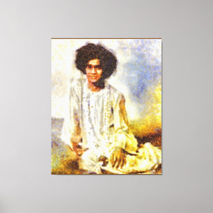 Canon Legends Sathya Sai Baba Benson White - Leinwanddruck
