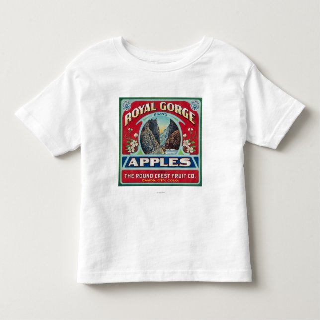 Canon-Stadt, Colorado - königliche Schlucht Apple Kleinkind T-shirt (Vorderseite)