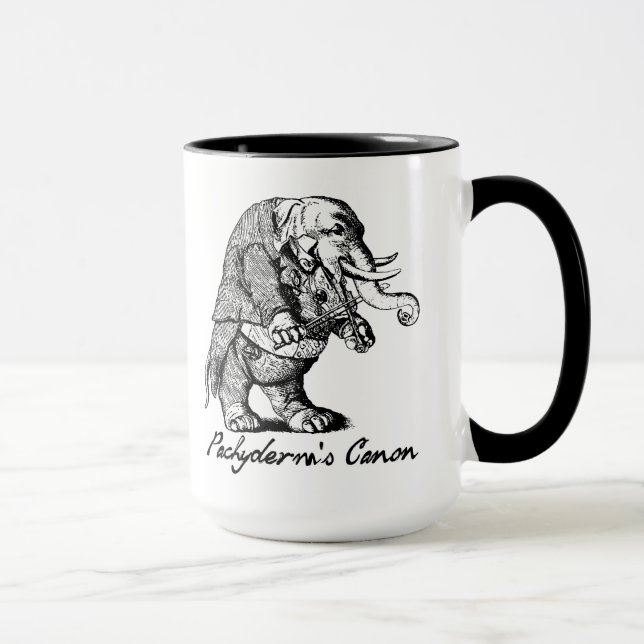 Canon-Violine des Pachyderms, die Elefant-Geige Tasse (Rechts)