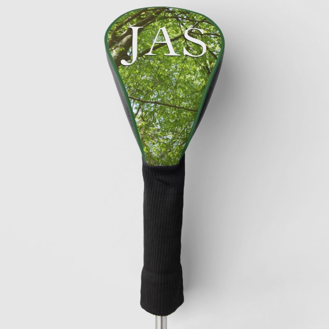 "Canopy of Spring Blätter Green Nature Scene Golf Headcover (Vorderseite)