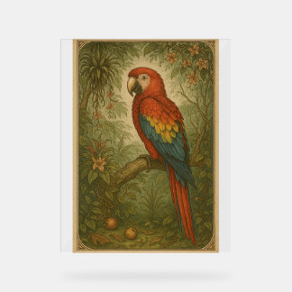 Canopy Sentinel - Die Scarlet Macaw Acrylschild