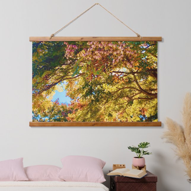 Canopy Tapestry Wandteppich Mit Holzrahmen (Schlafzimmer)