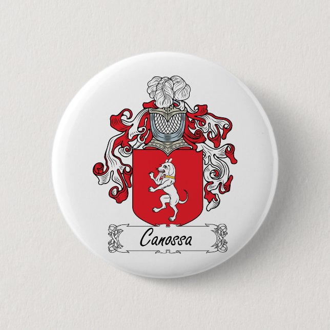 Canossa Familienwappen Button (Vorderseite)