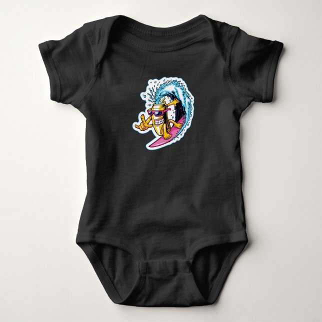 Cans Surfing Baby Strampler (Vorderseite)