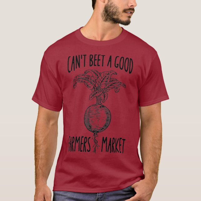 Cant Bee a Good Bauern Markt Fantastisches Gemüse T-Shirt (Vorderseite)