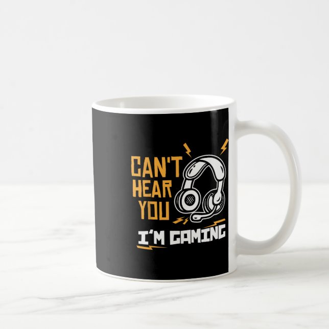 Can't Hear You I'm Gaming - Gamer And Gamer  Kaffeetasse (Rechts)