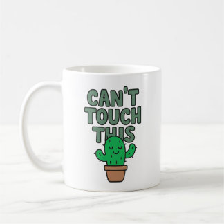 Can't Touch This Funny Cute Cactus Mascot Cartoon Kaffeetasse