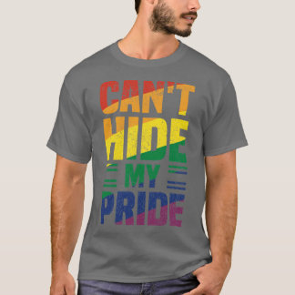 Cant verberge meinen Stolz auf Vintagen Regenbogen T-Shirt