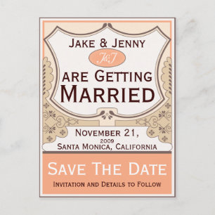 Cantaloupe Label Ankündigungspostkarte