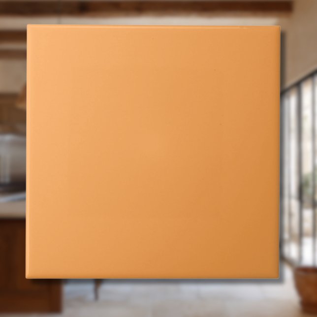 Cantaloupe Solid Color | Classic | elegant Fliese (Von Creator hochgeladen)