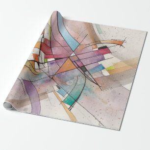CANTATA in PASTEL MAJOR Abstrakte Kunst Aquarell Geschenkpapier