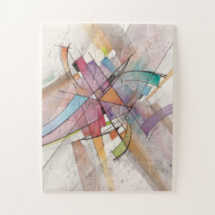 CANTATA in PASTEL MAJOR Abstrakte Kunst Aquarell Puzzle