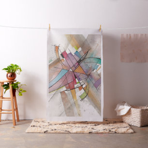 CANTATA in PASTEL MAJOR Abstrakte Kunst Aquarell Stoff
