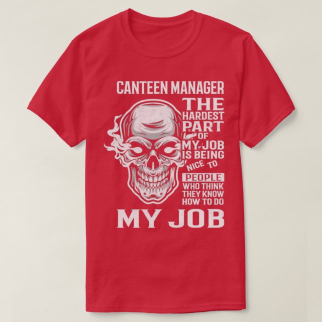 Canteen Manager T-Shirt (Design vorne)