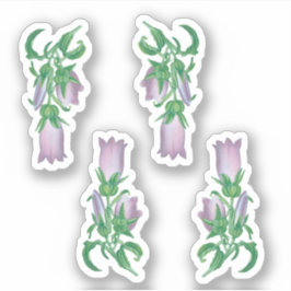 Canterbury Bells for St. Thomas Becket (4 kleine) Aufkleber