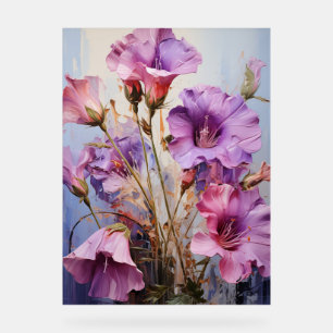 Canterbury Bells - Impasto Floral Acrylschild