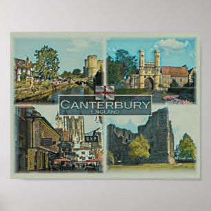 Canterbury - England - Europa - Poster