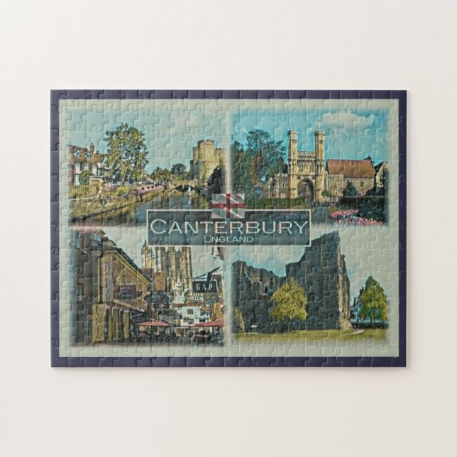 Canterbury - England - Europa - Puzzle (Horizontal)