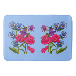 Canterbury-Glockenschrift Blume Badematte