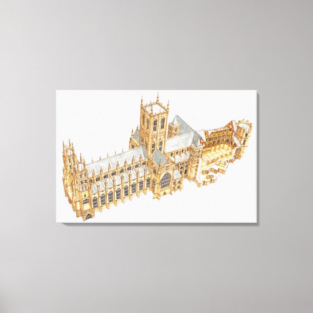 Canterbury Kathedrale. Großbritannien Leinwanddruck (Vorderseite)