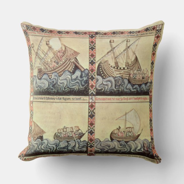 Cantiga 33, Seite vom 'Cantigas De Santa Maria Kissen (Vorderseite)